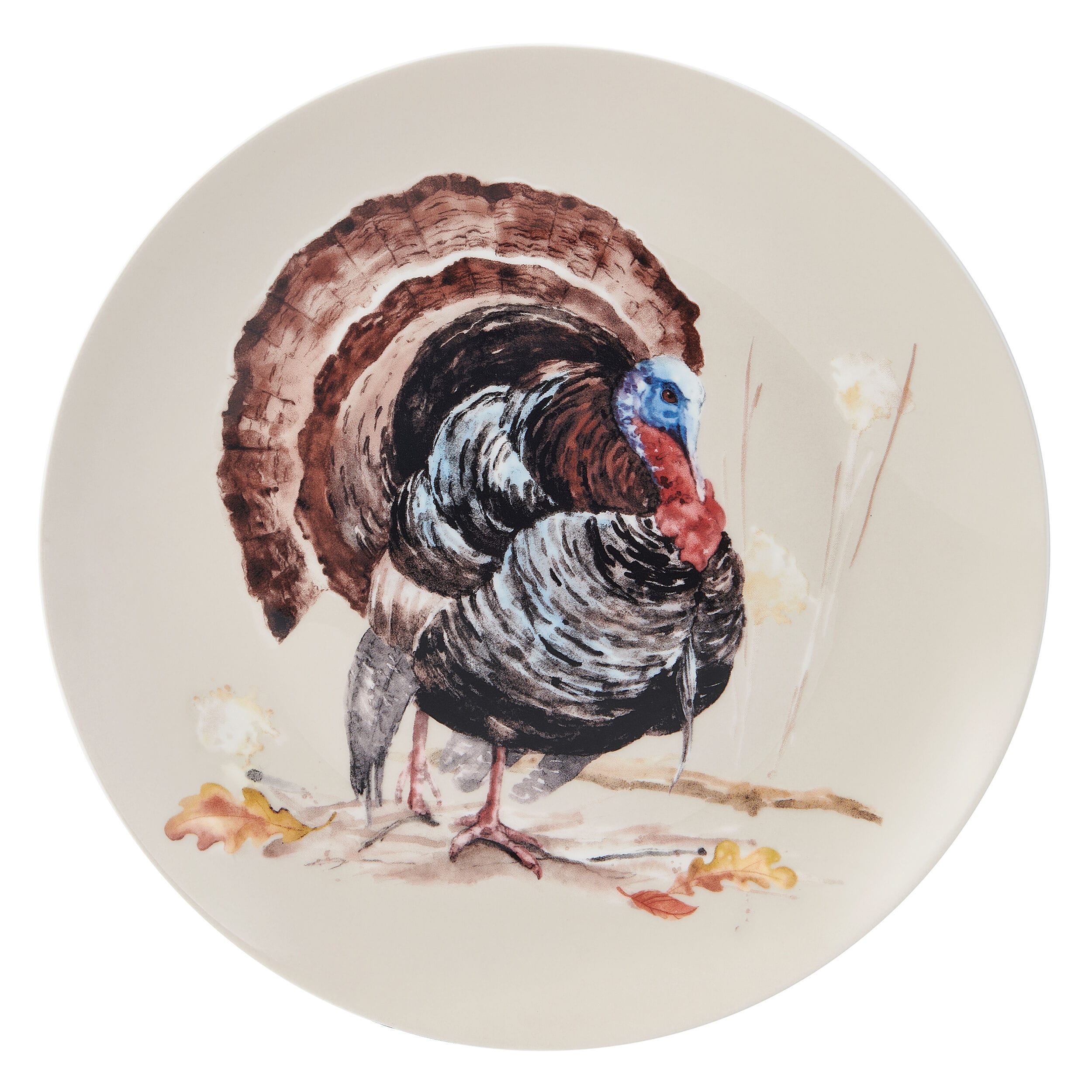 Fall Feathers Set of 4 Salad Plates
