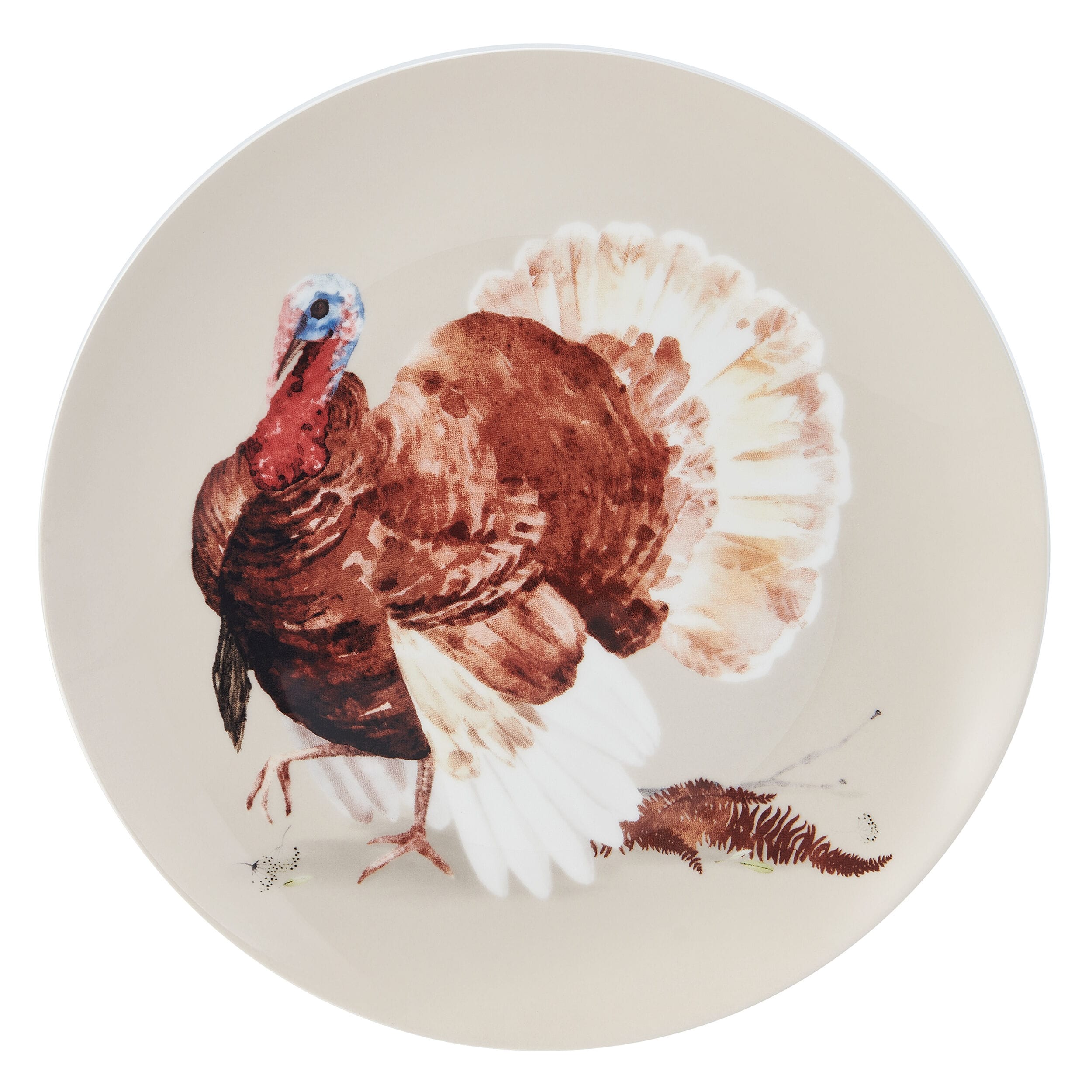 Fall Feathers Set of 4 Salad Plates