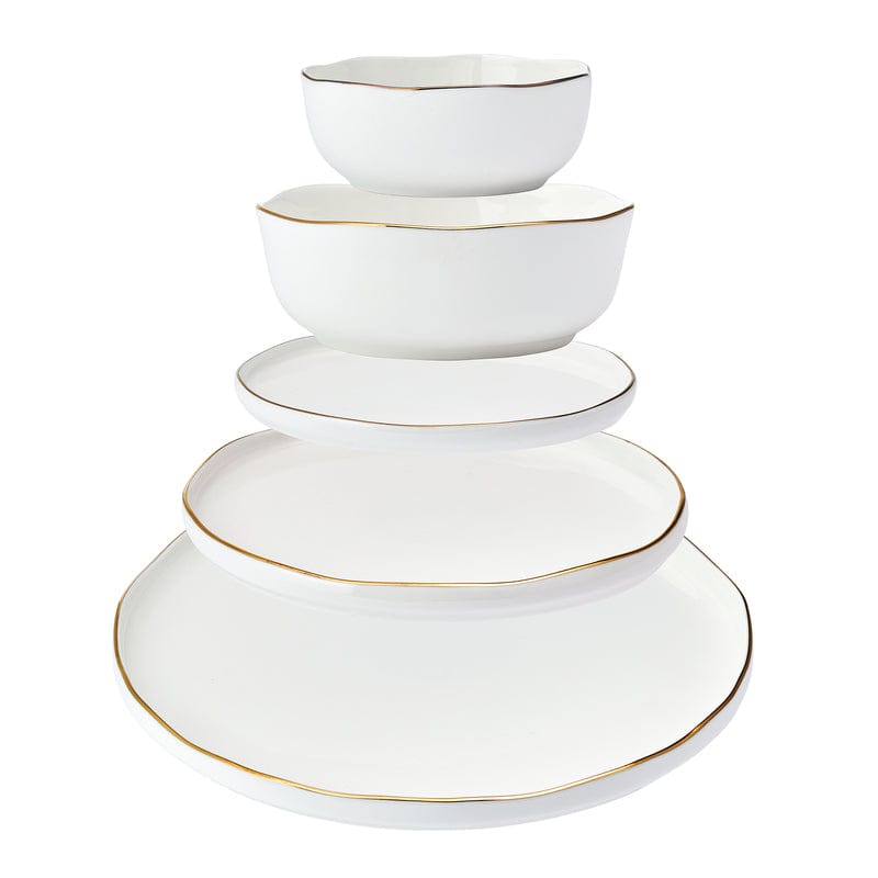Adelaide Gold 20 Piece Dinnerware Set, Service for 4