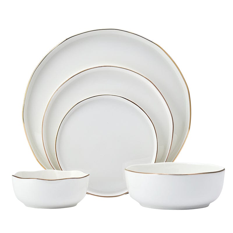 Adelaide Gold 20 Piece Dinnerware Set, Service for 4