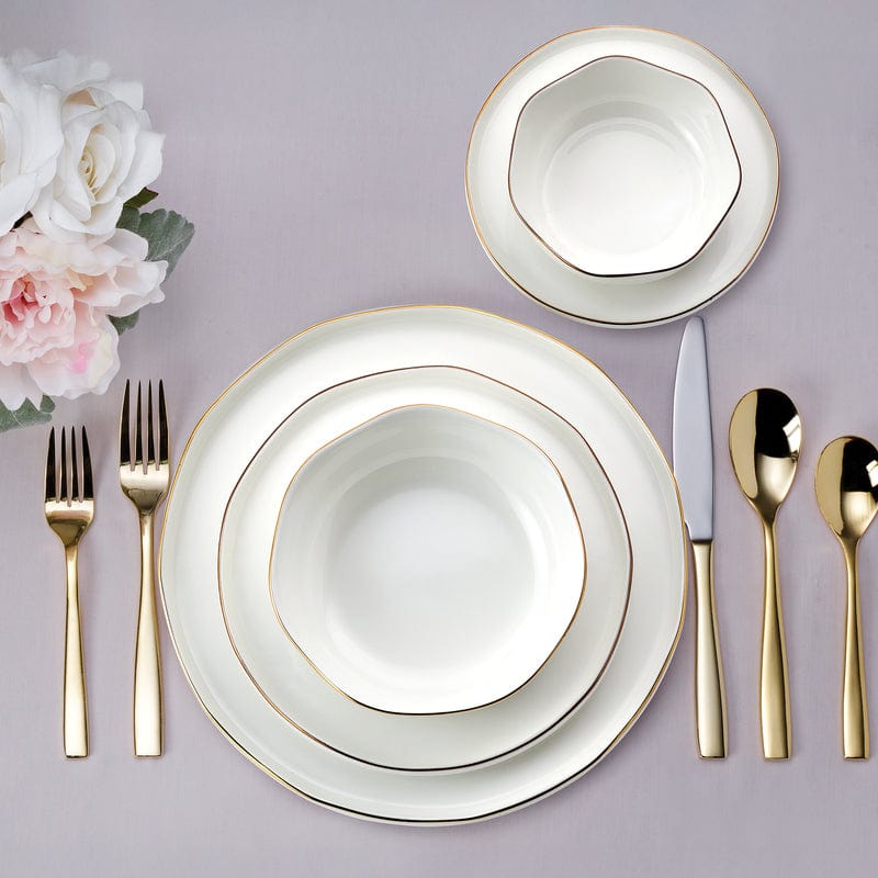 Adelaide Gold 20 Piece Dinnerware Set, Service for 4
