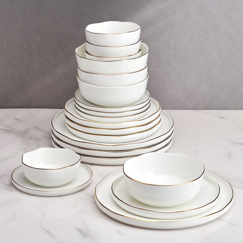 Adelaide Gold 20 Piece Dinnerware Set, Service for 4