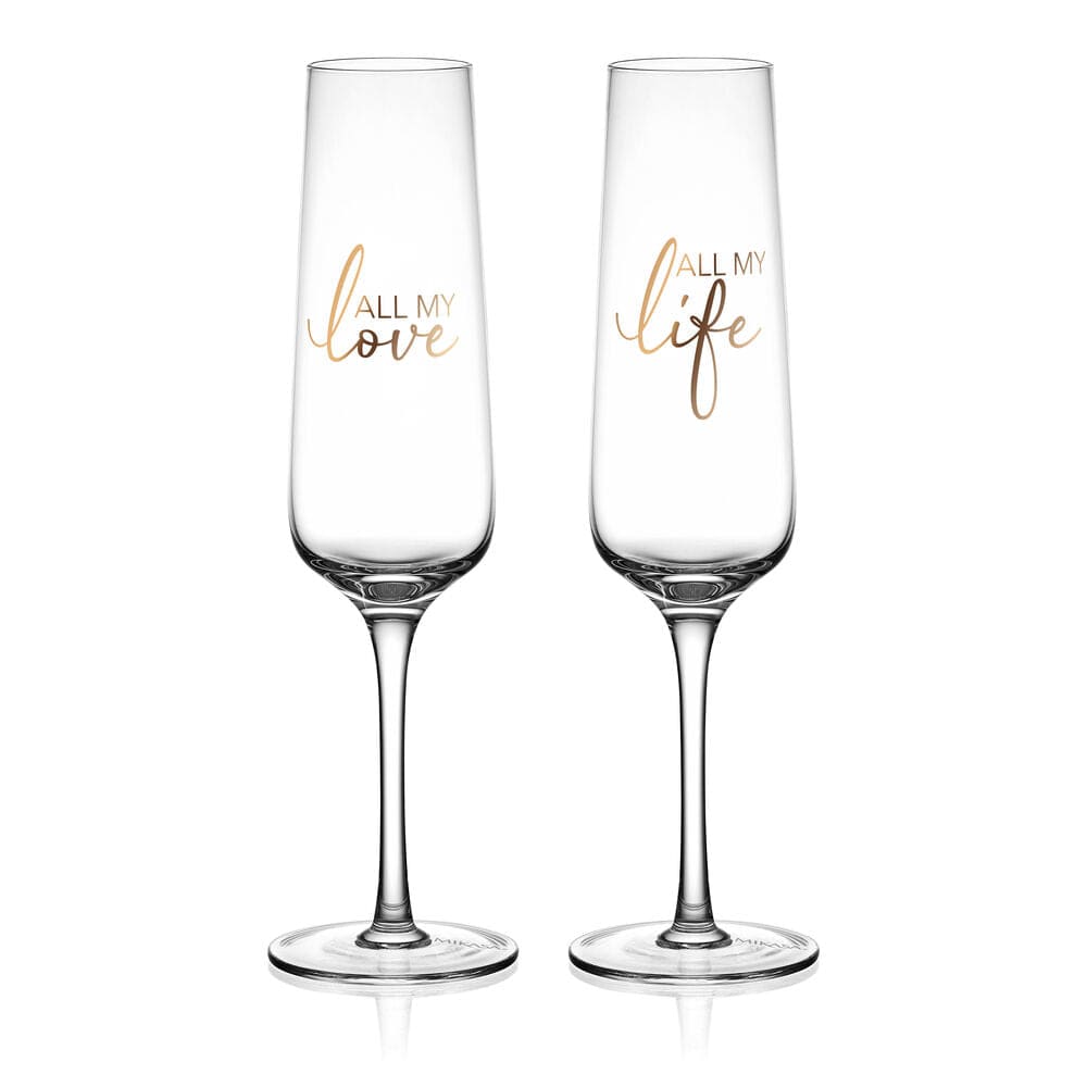 Champagne Flutes Set of 2 All My Life
