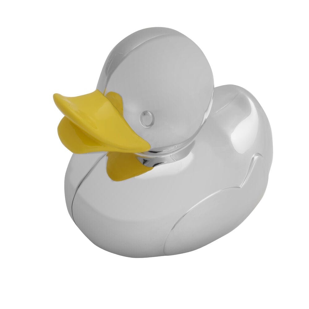 Baby Duck Silverplate Coin Bank