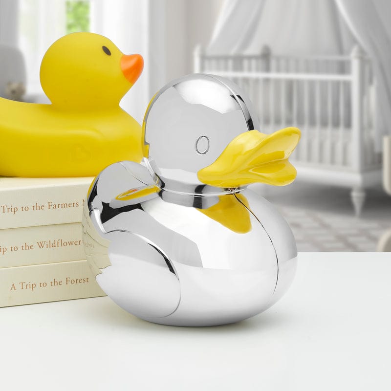 Baby Duck Silverplate Coin Bank