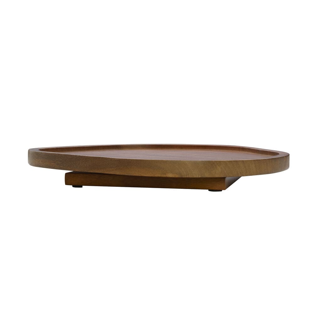 Cora Organic Lazy Susan Serve Tray
