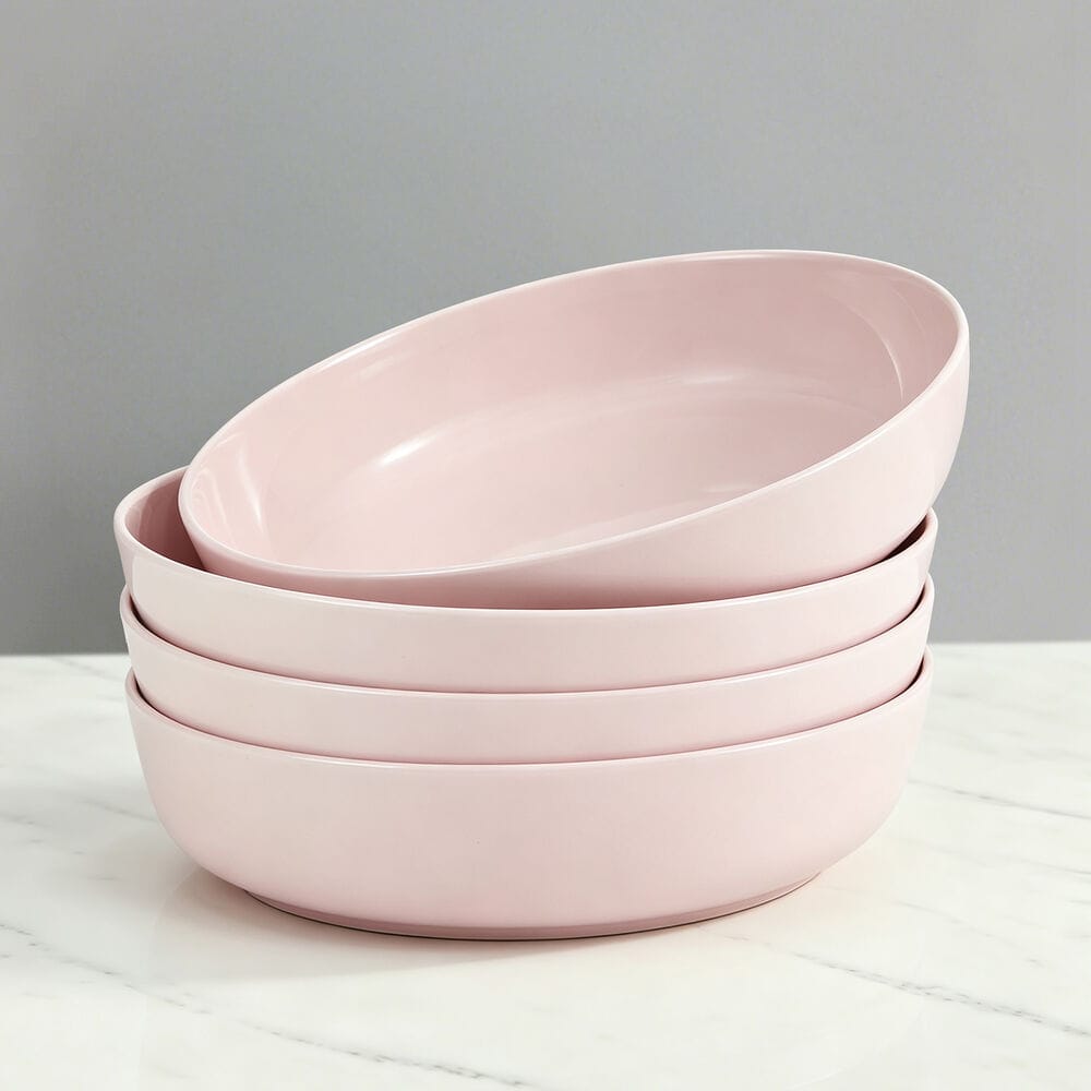Madison Pink Set of 4 Pasta Bowls