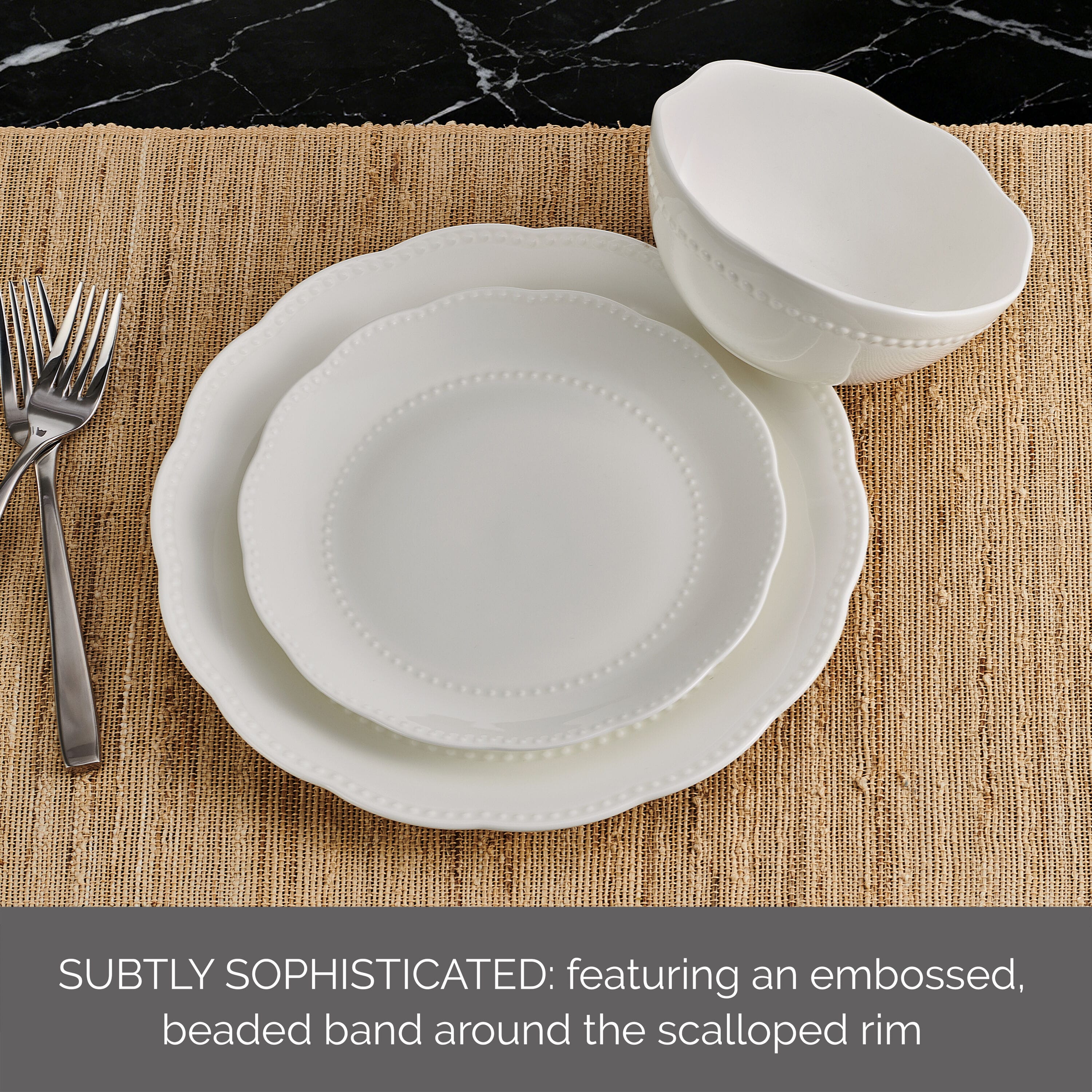 Nova 12 Piece Dinnerware Set, Service for 4