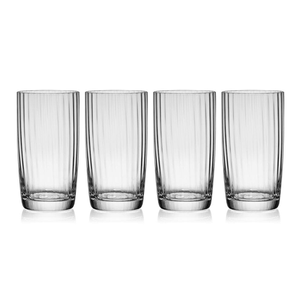 Optic Set of 4 Highball Glasses