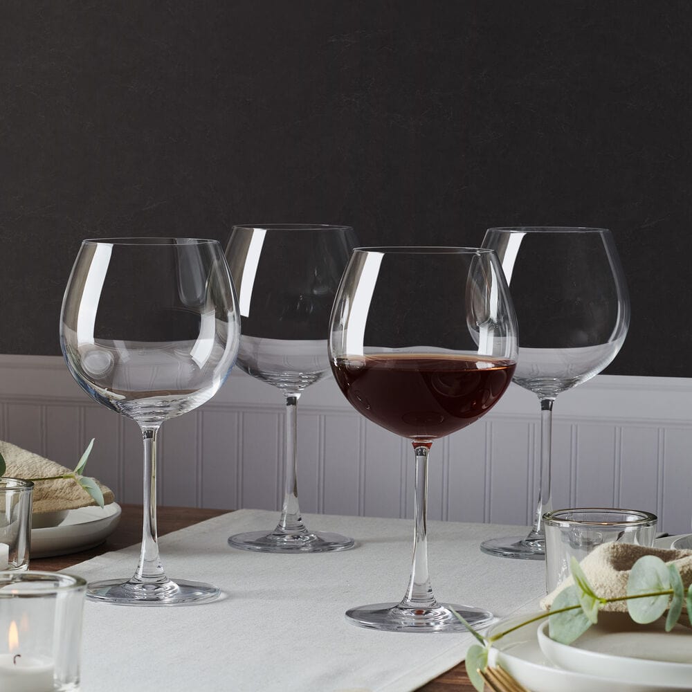 Parker Set of 4 Red Wine Balloon Glasses – Mikasa
