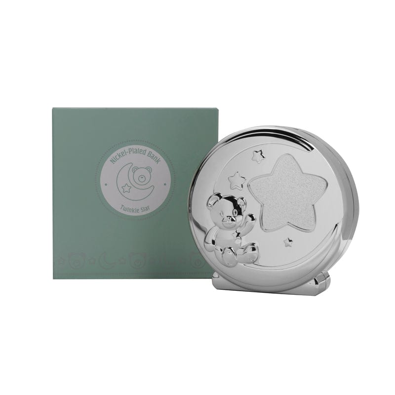 Baby Twinkle Star Nickelplate Coin Bank
