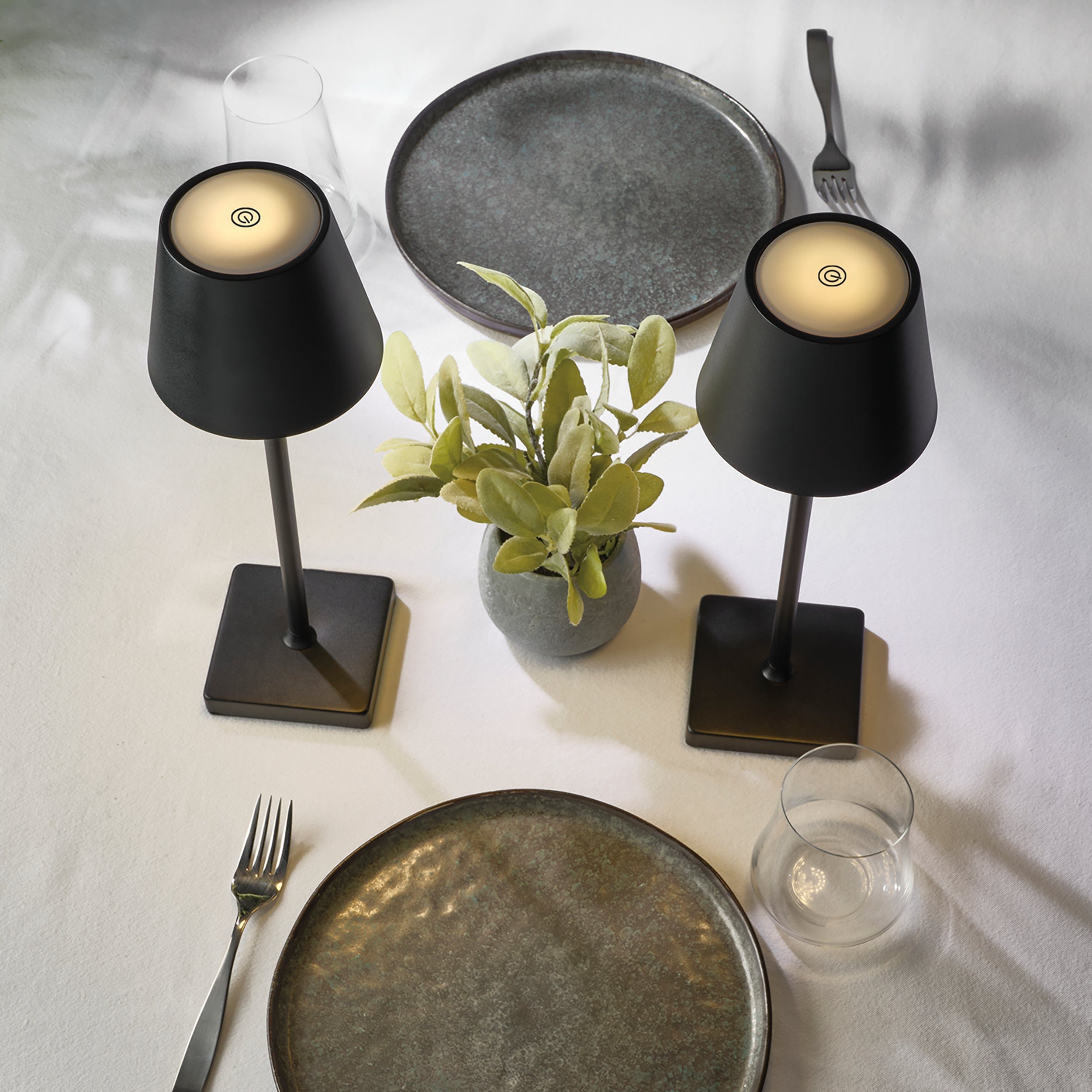 Cordless Rechargeable Set of 2 Table Lamps