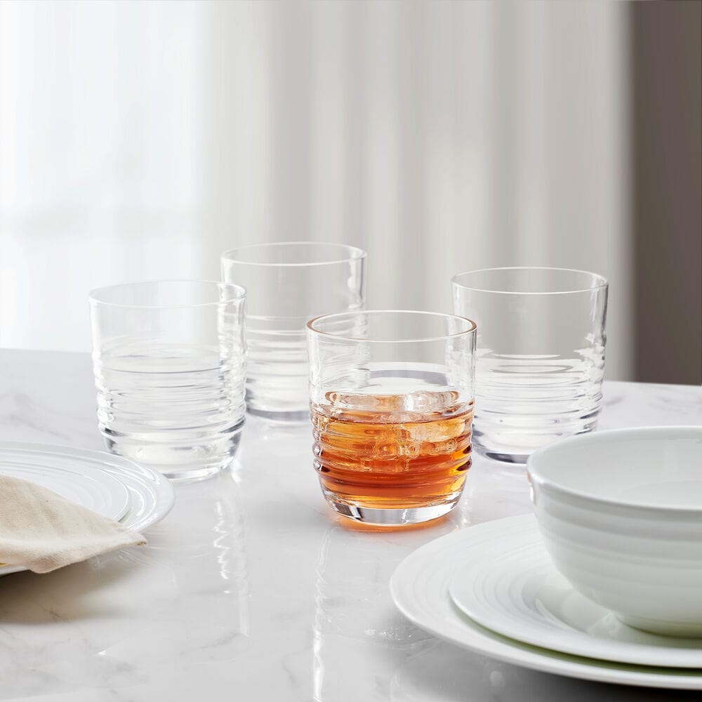 Ciara Set of 4 Double Old Fashioned Whiskey Glasses