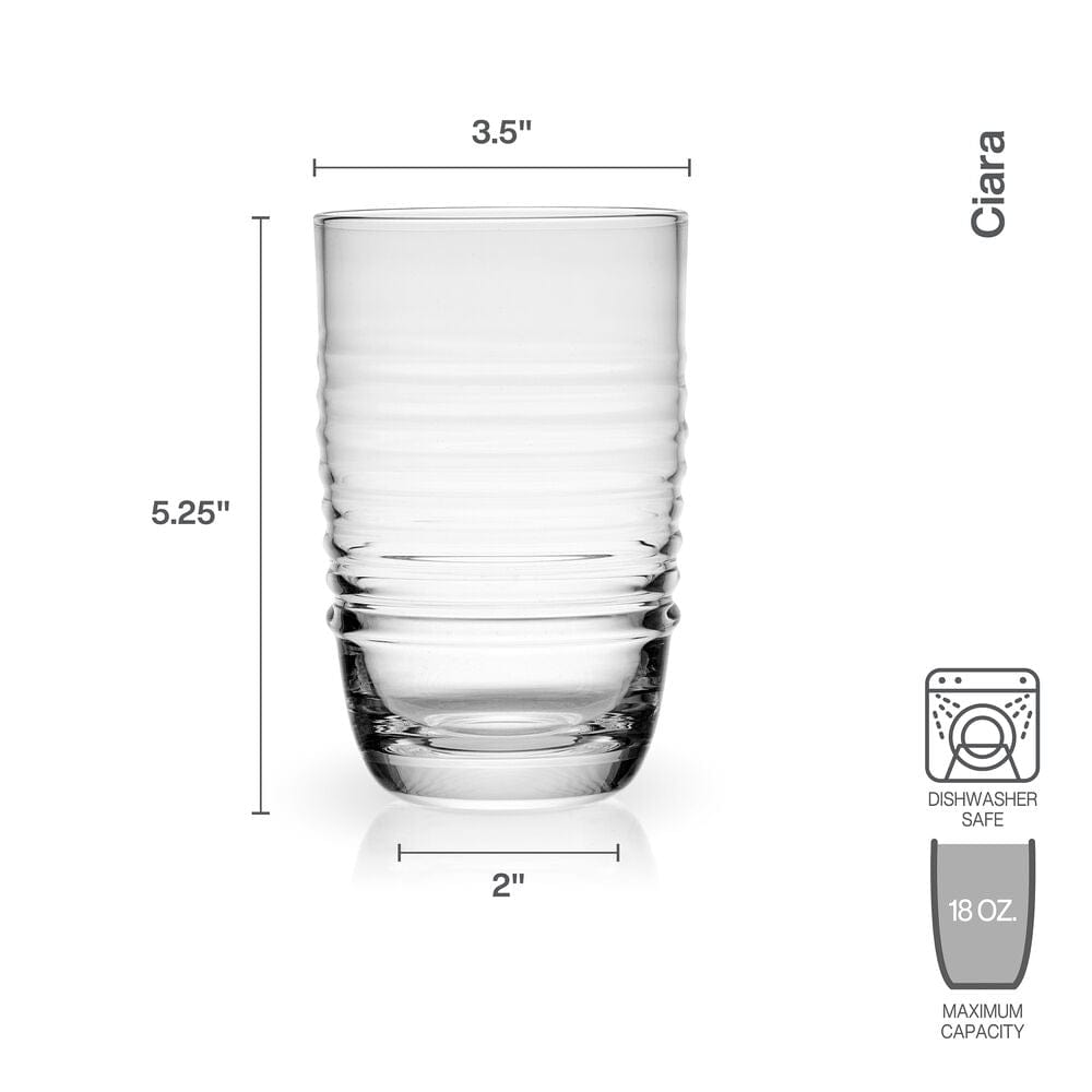 Ciara Set of 4 Highball Glasses