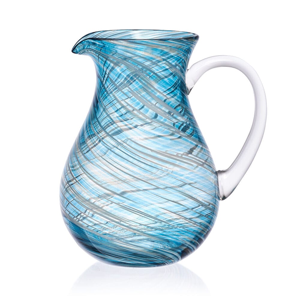 Color Swirl Blue Pitcher