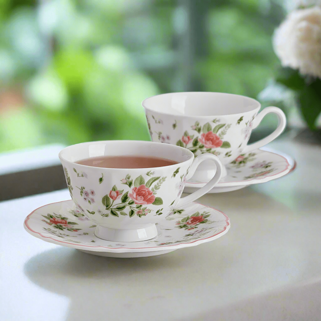 Darling Set of 2 Teacups and Saucers