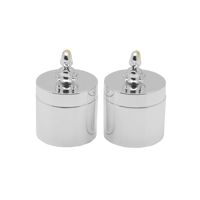 Baby Duck Silverplate First Tooth Curl Boxes