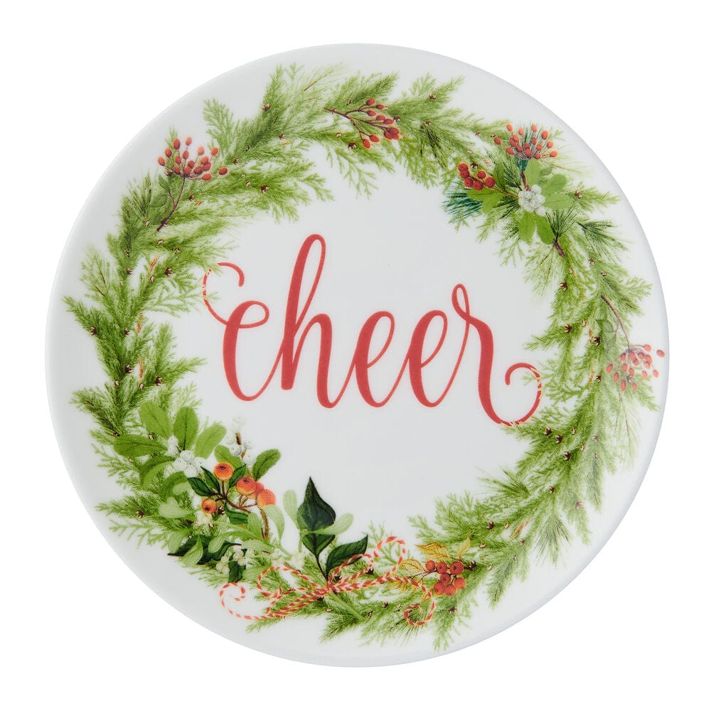 Festive Garland Set of 6 Appetizer Plates