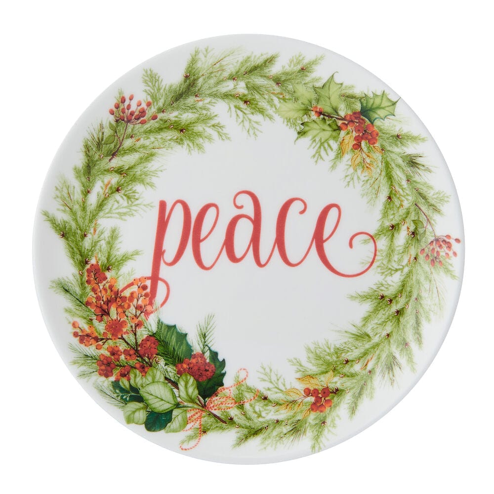 Festive Garland Set of 6 Appetizer Plates