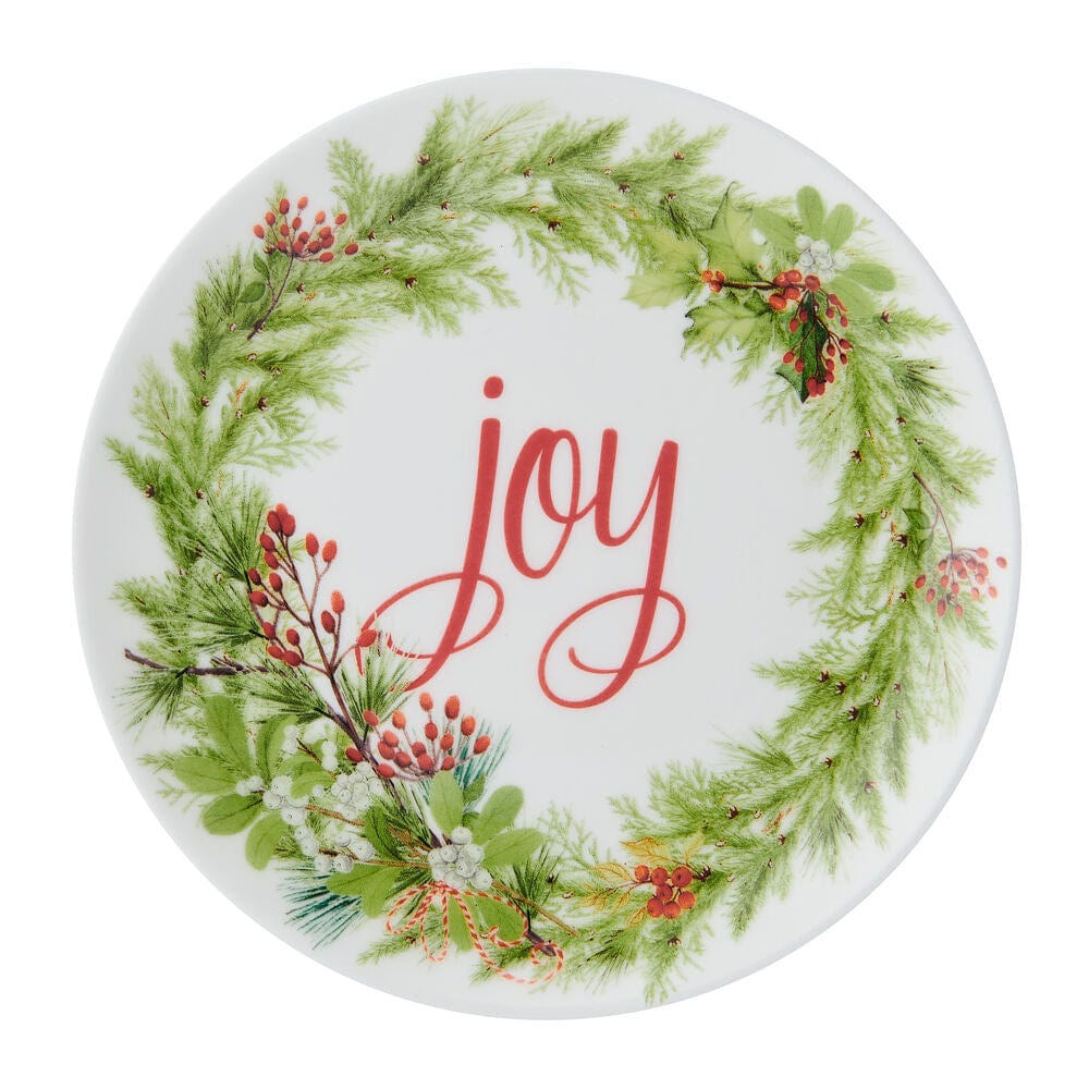 Festive Garland Set of 6 Appetizer Plates
