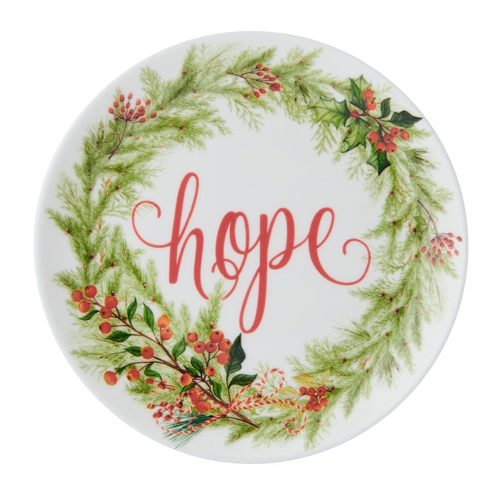 Festive Garland Set of 6 Appetizer Plates