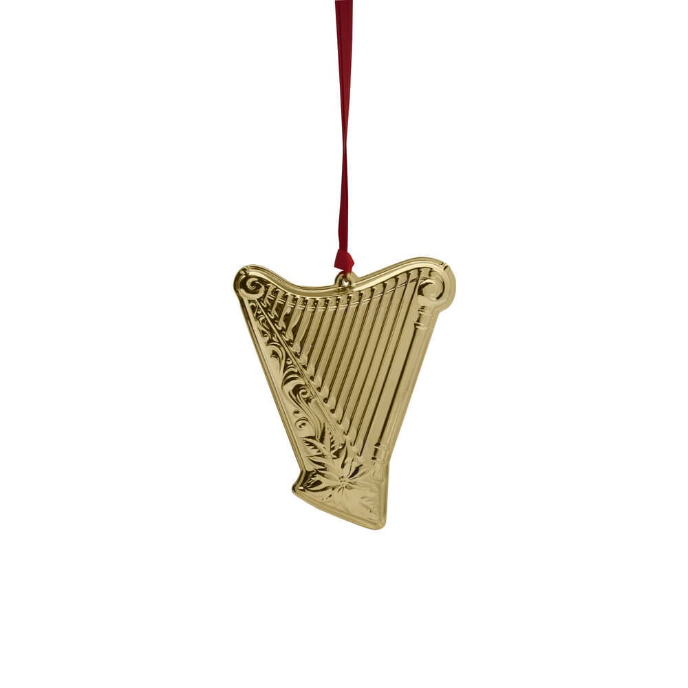 2024 Gold Plated Harp Musical Instrument Ornament, 3rd Edition