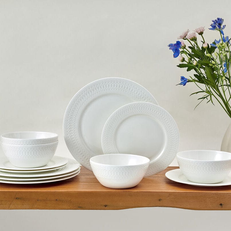 Levi 12 Piece Dinnerware Set, Service For 4