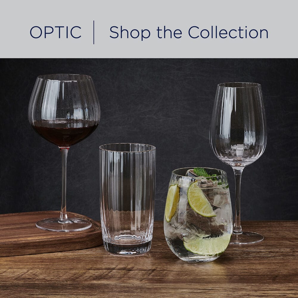 Optic Set of 4 White Wine Glasses