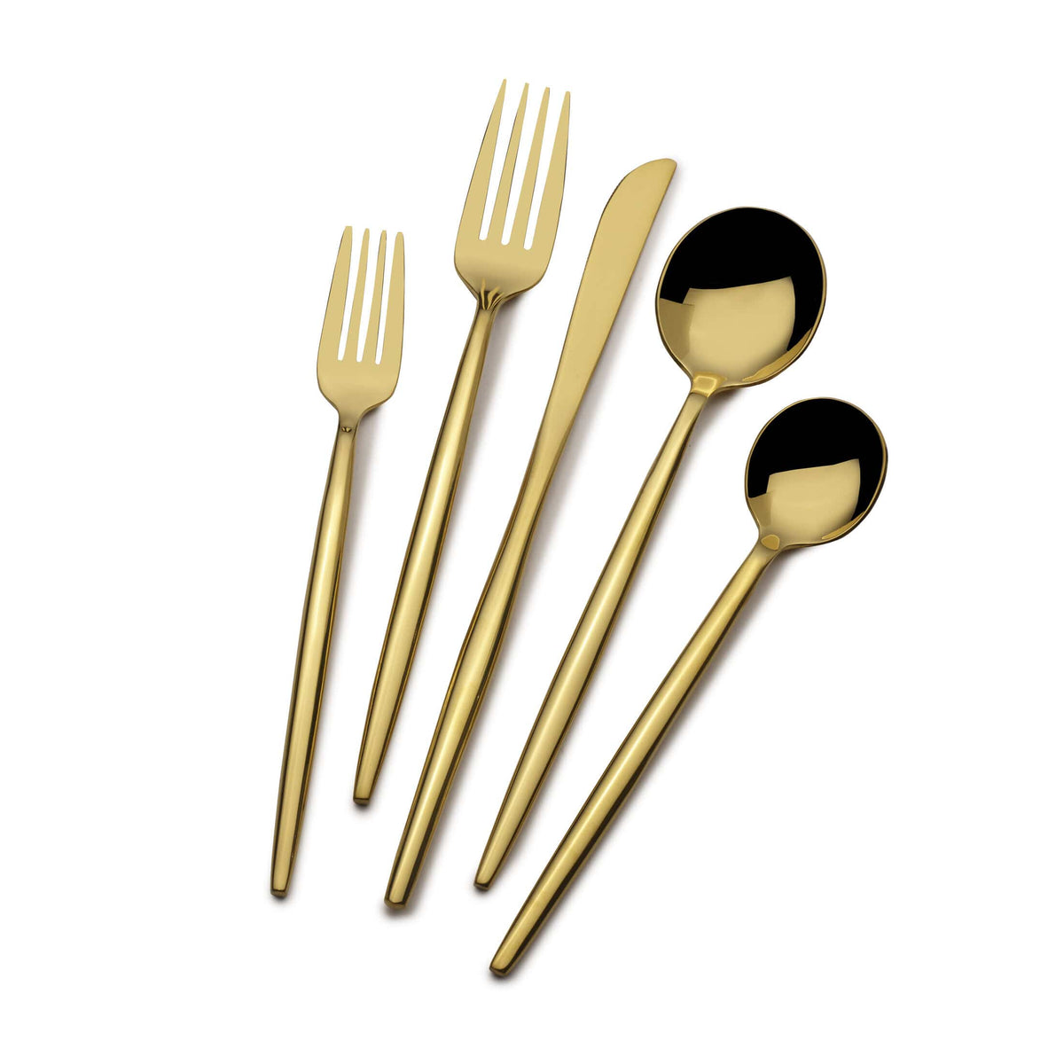 Shea Gold Forged 20 Piece Flatware Set, Service for 4