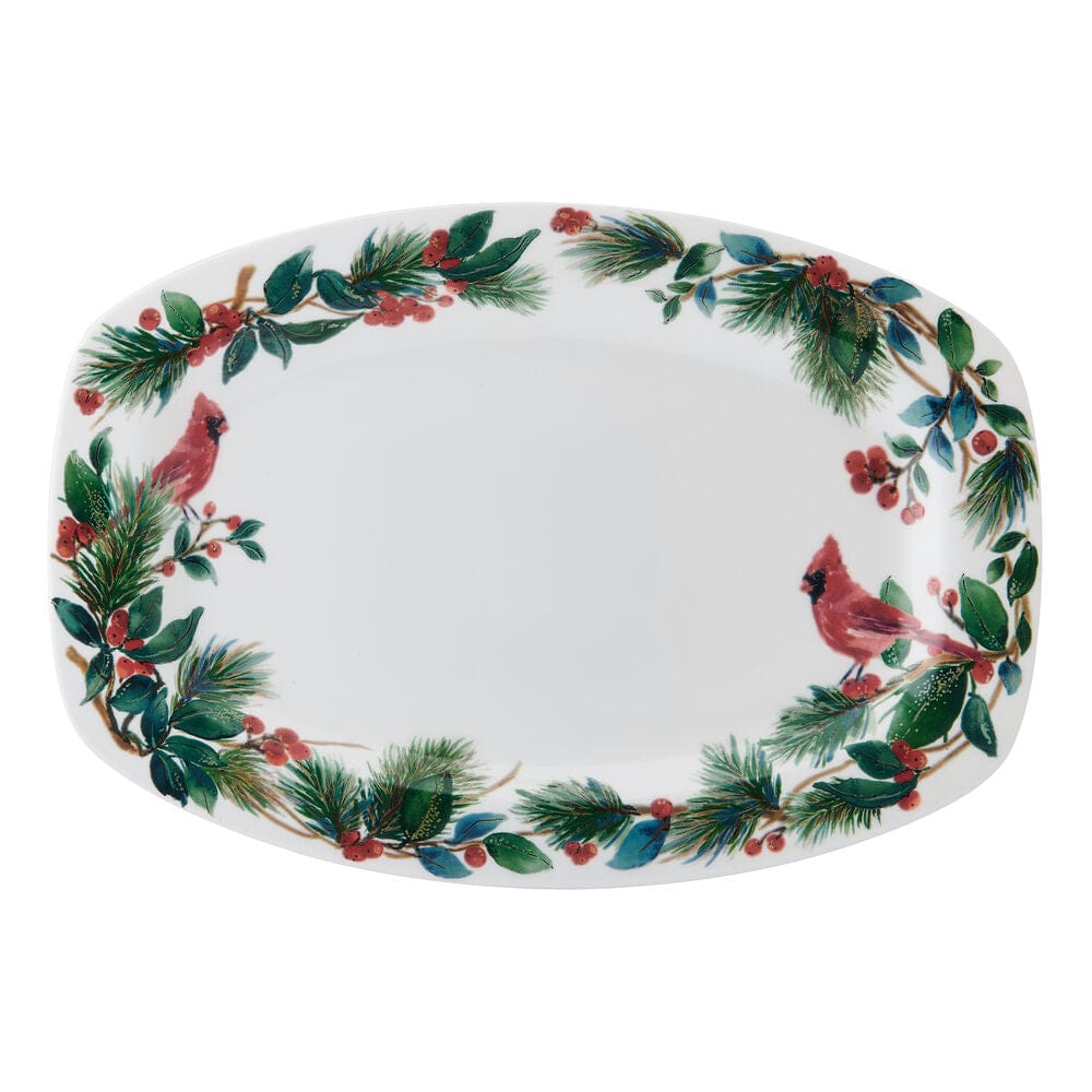 Winter Cardinal Platter
