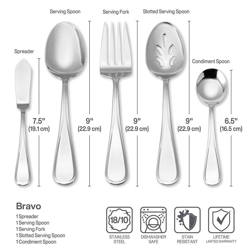 Bravo 101 Piece Flatware Set, Service for 12