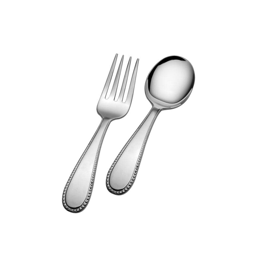 2 Piece Beaded Baby Feeding Set