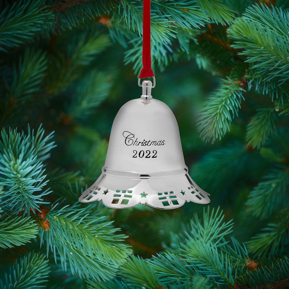 2022 Silver Plated Musical Bell Ornament 42nd Edition Mikasa 2022-silver-plated-musical-bell-ornament-42nd-edition-mikasa
