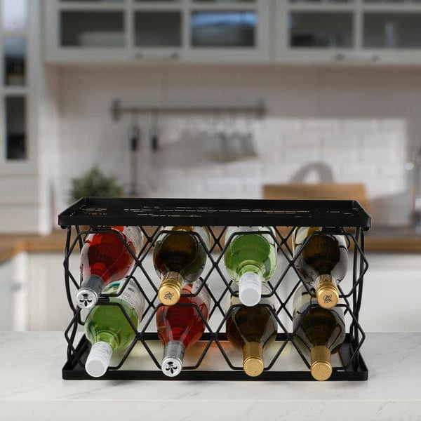 Collapsible Stackable 8 Bottle Wine Rack
