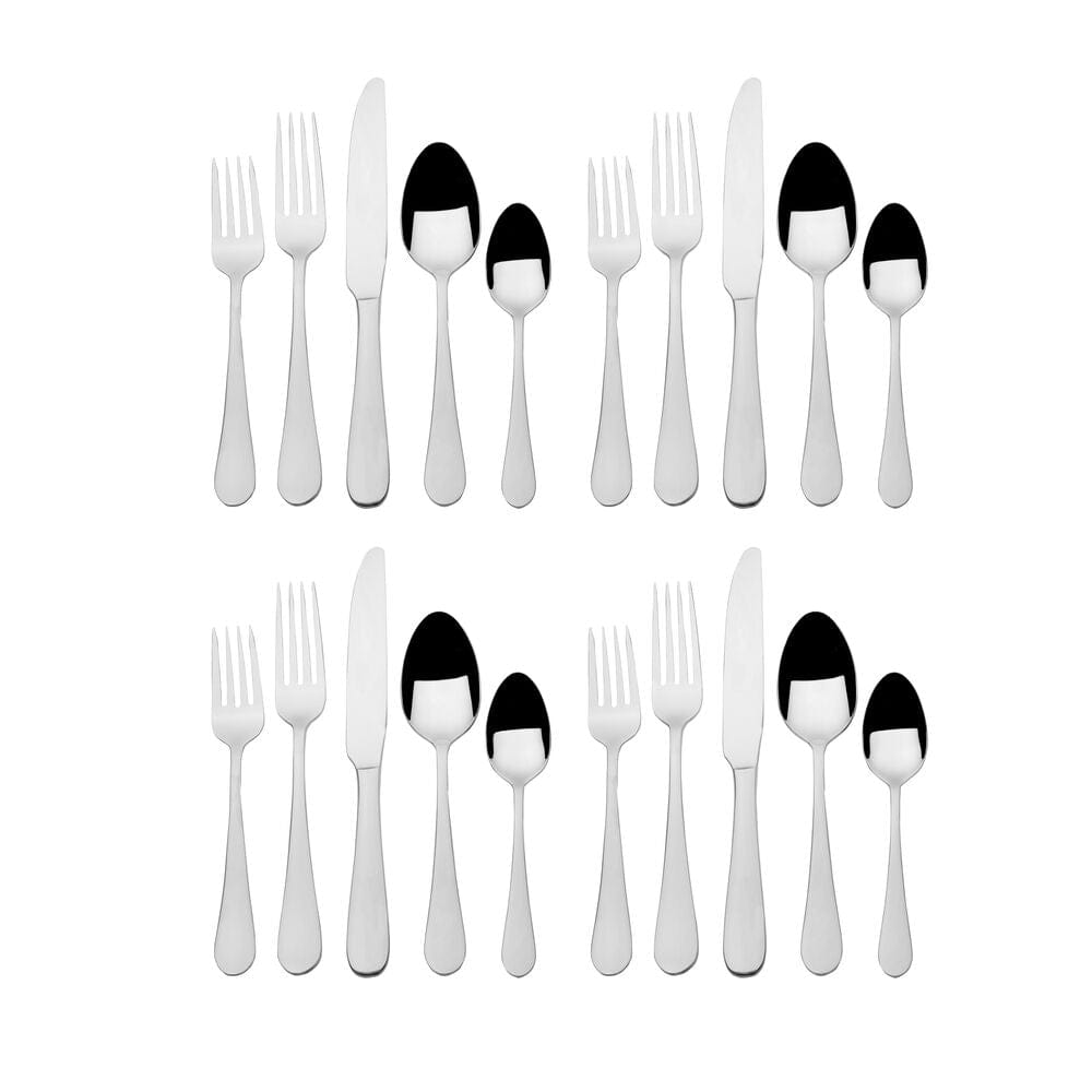 Continental Classic 20 Piece Flatware Set, Service for 4