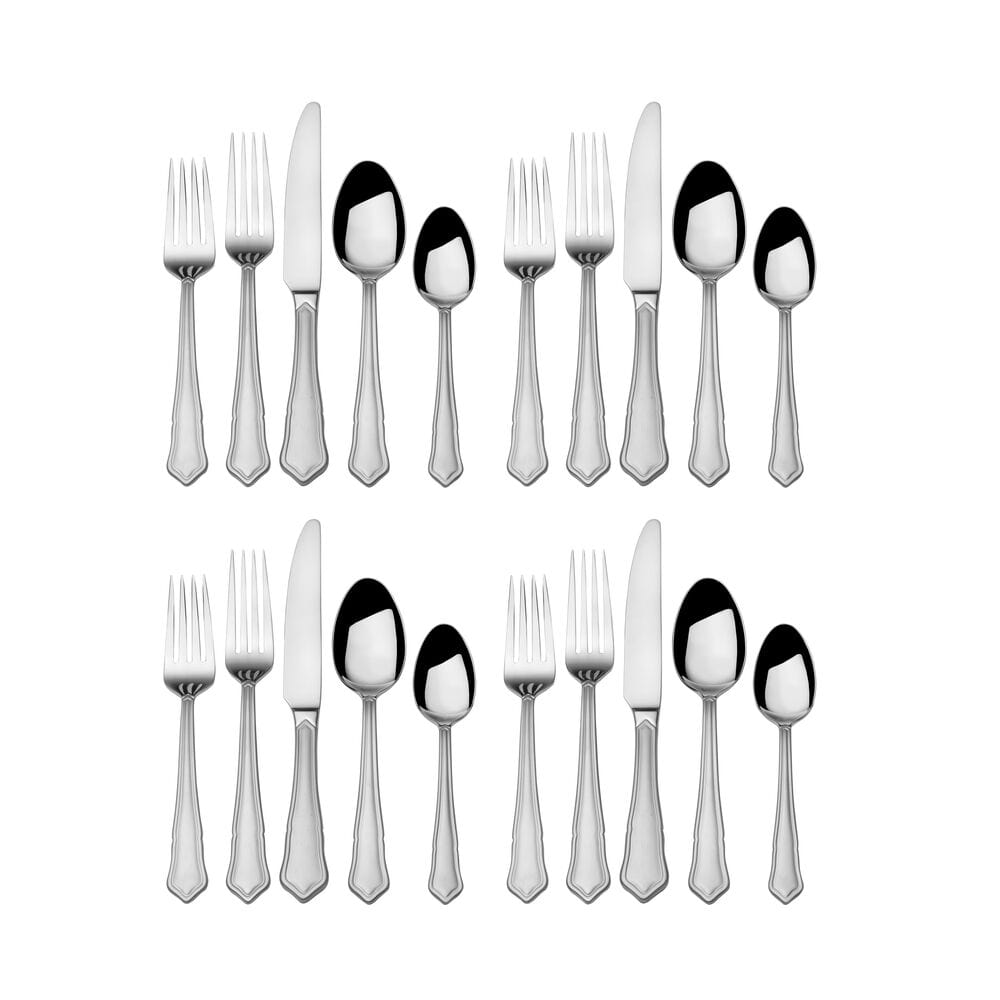 Eliza 20 Piece Flatware Set, Service for 4