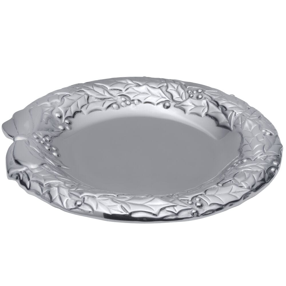 Holly Berries Wreath Serving Tray