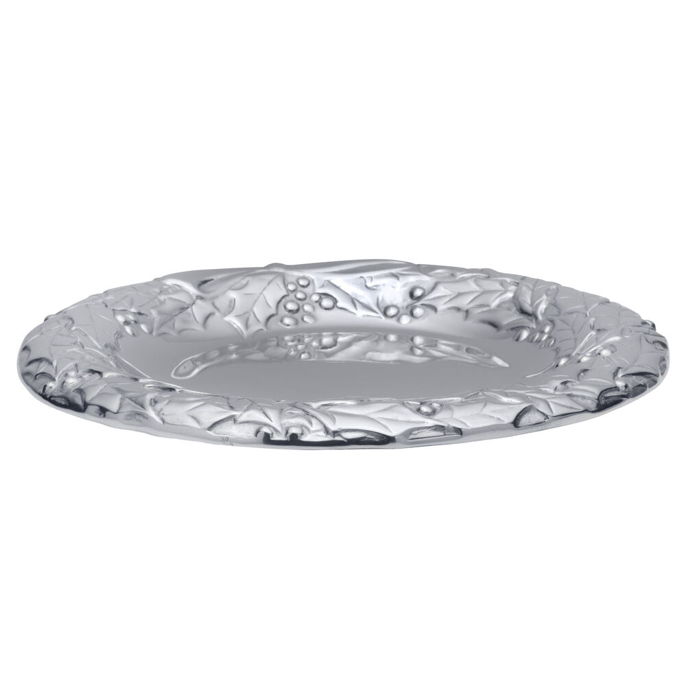 Holly Berries Wreath Serving Tray
