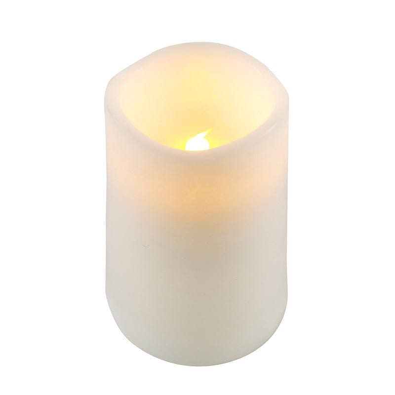 Flameless Set of 5 Wave Pillar LED Candles with Remote