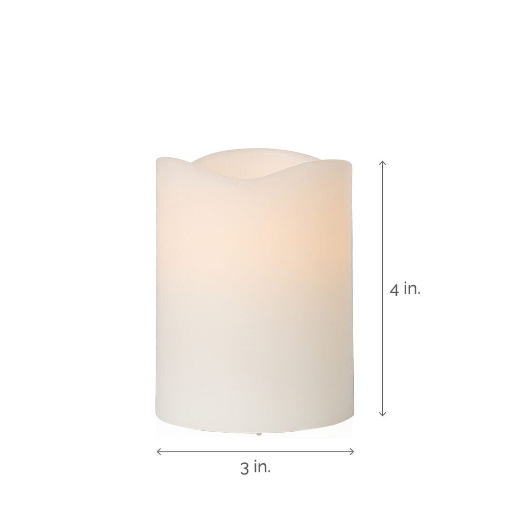 Flameless Pillar LED 3x4 Candle Mikasa