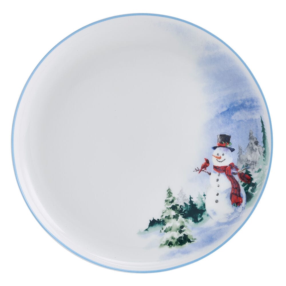 Snowman Forest 12 Piece Dinnerware Set, Service For 4