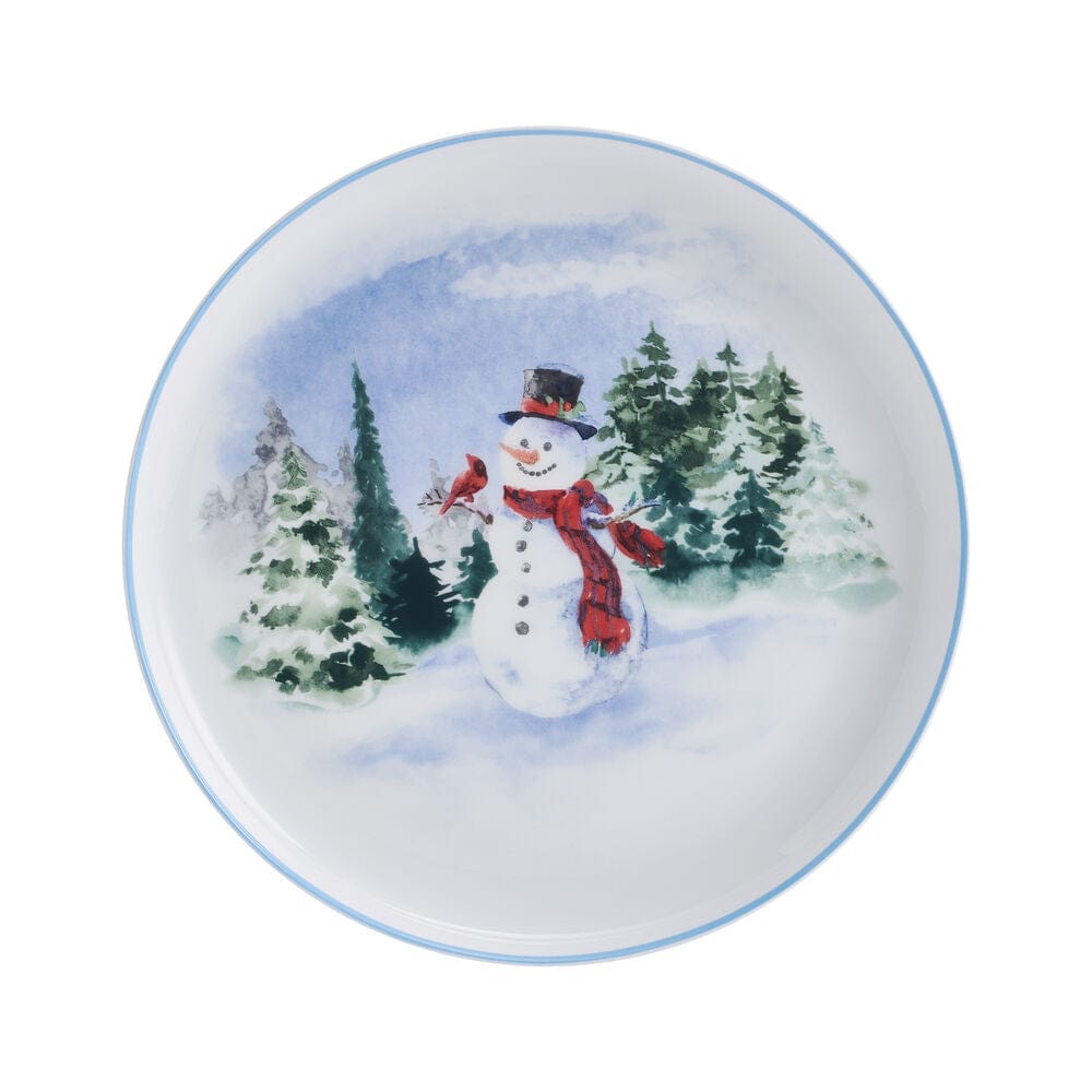 Snowman Forest 12 Piece Dinnerware Set, Service For 4