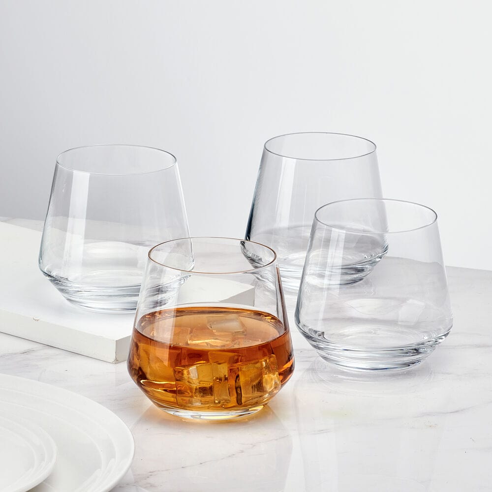 Samantha Set of 4 Double Old Fashioned Whiskey Glasses