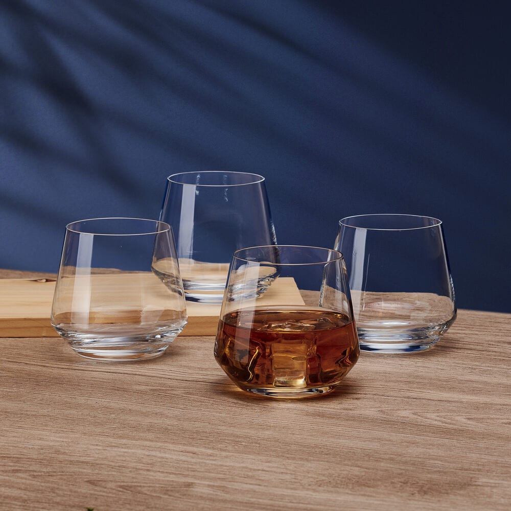 Samantha Set of 4 Double Old Fashioned Whiskey Glasses