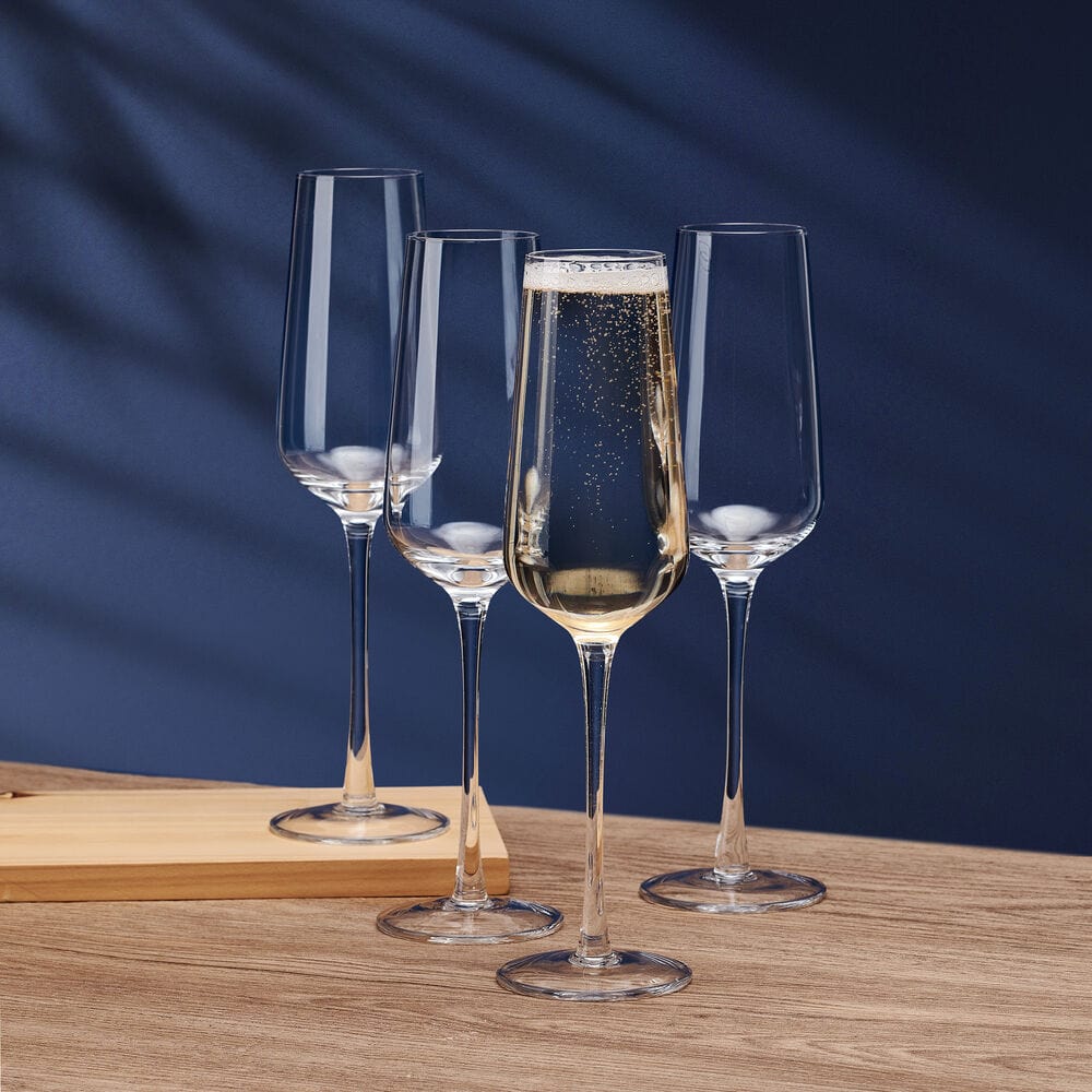 Samantha Set of 4 Flute Glasses