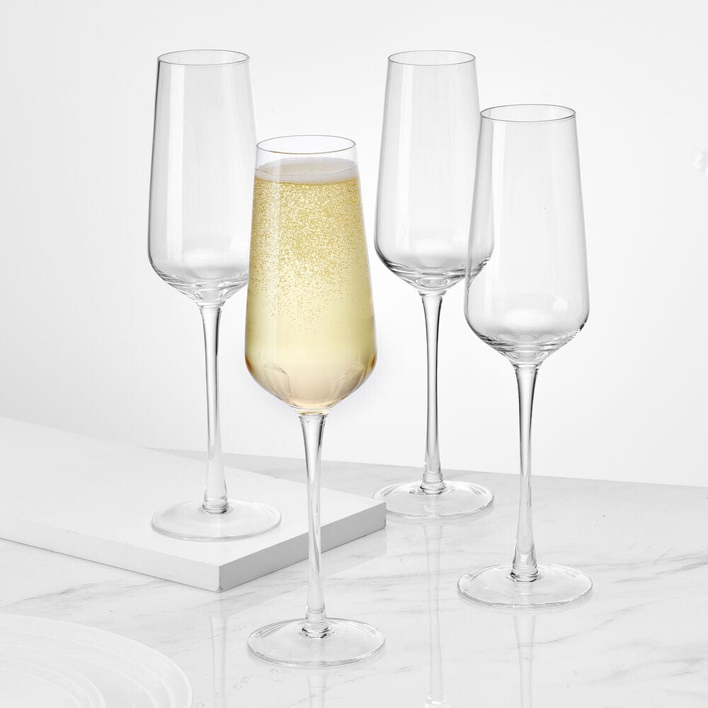 Samantha Set of 4 Flute Glasses