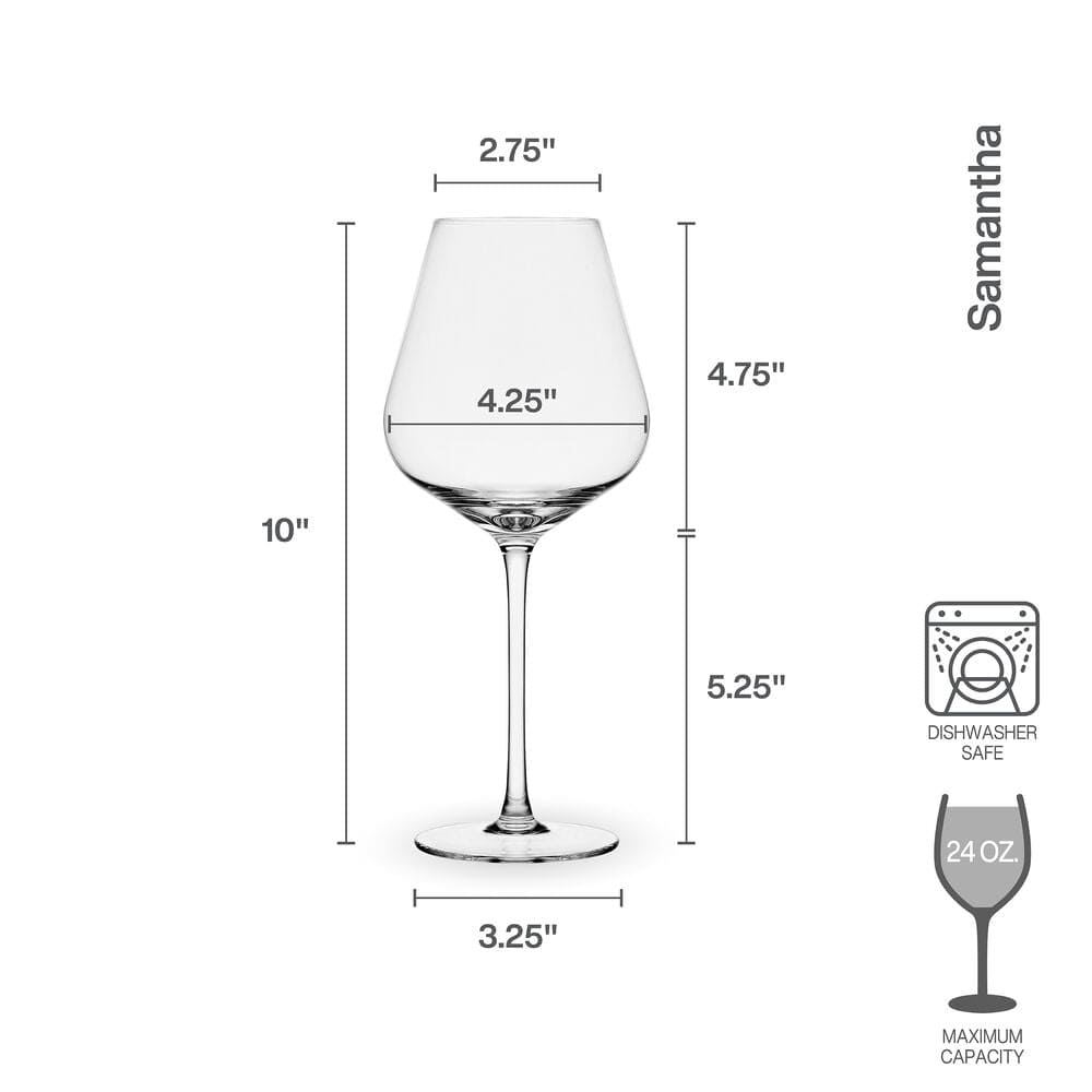 Samantha Set of 4 Red Wine Glasses