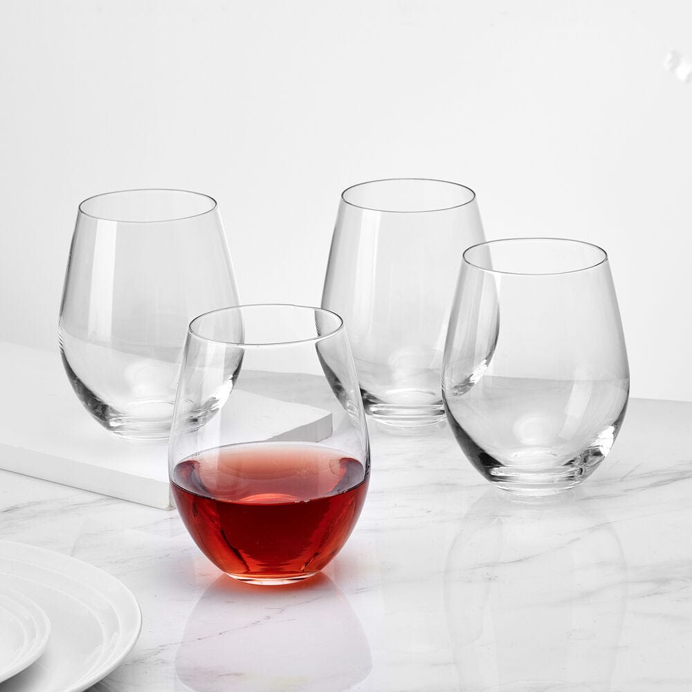 Samantha Set of 4 Stemless Wine Glasses