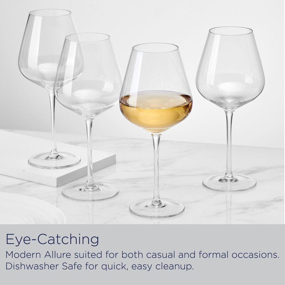 Samantha Set of 4 White Wine Glasses