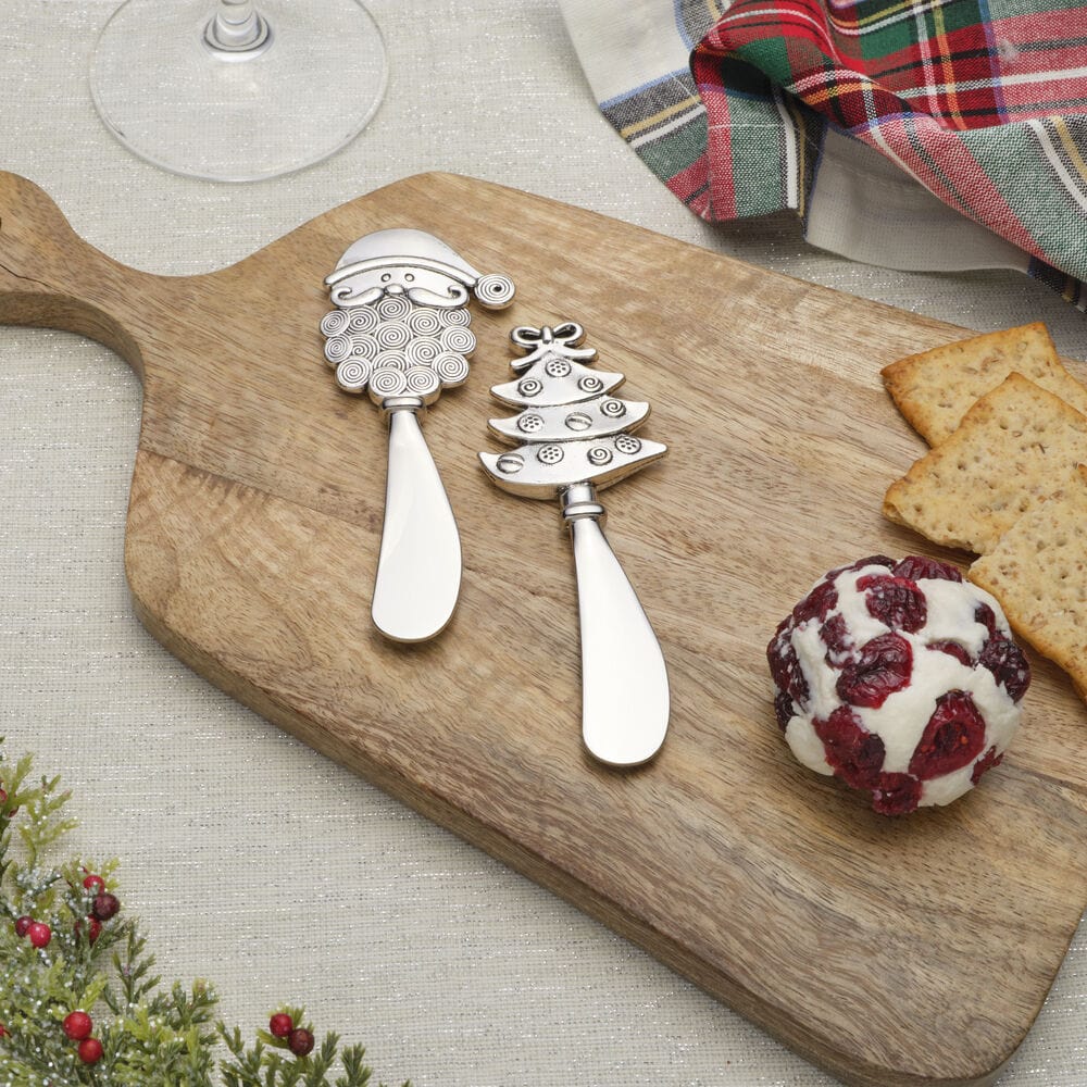 Santa and Christmas Tree 2 Piece Spreader Set